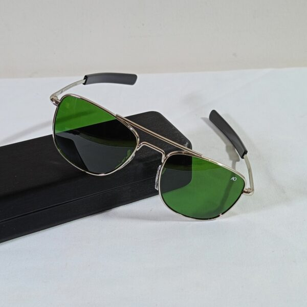 AO sunglasses silver -green lens