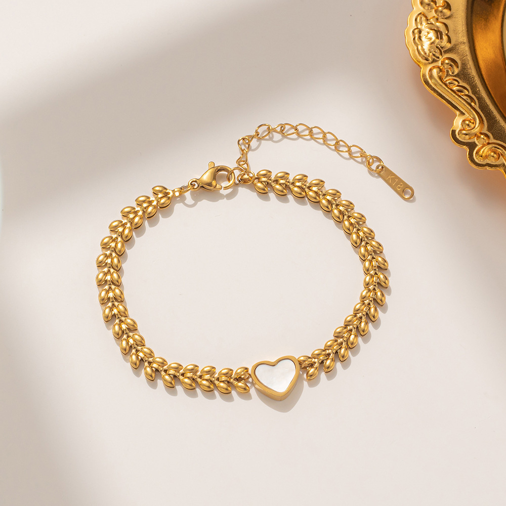 22k gold plated white love bracelet Br10 - Image 3