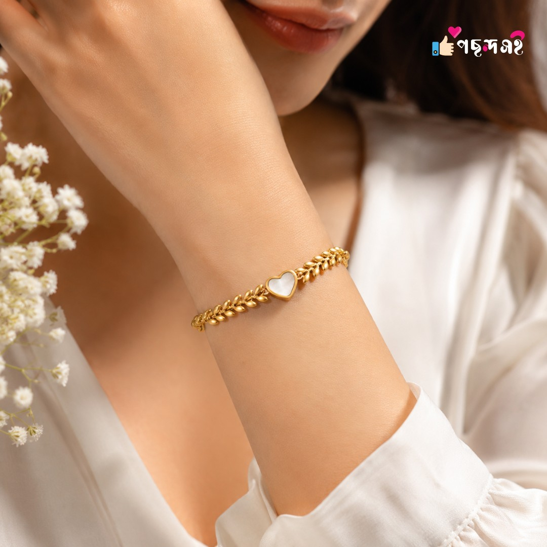 22k gold plated white love bracelet Br10
