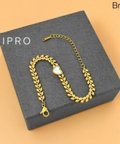 18k gold plated white love bracelet Br10