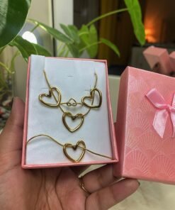 18K gold plated Love combo set js01