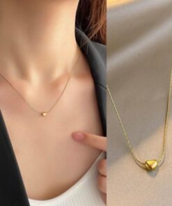 22k Solid mini Love Necklace Nc05