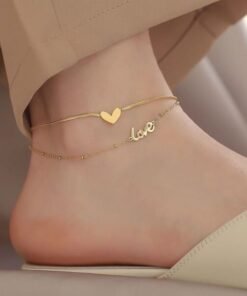 Double layer Love Anklet Payel