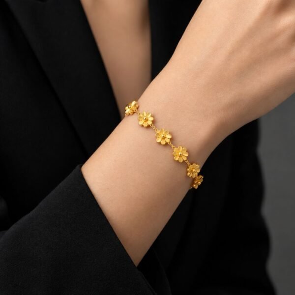 Alternative view of 7 Flower Stainless steel Bracelet BR7