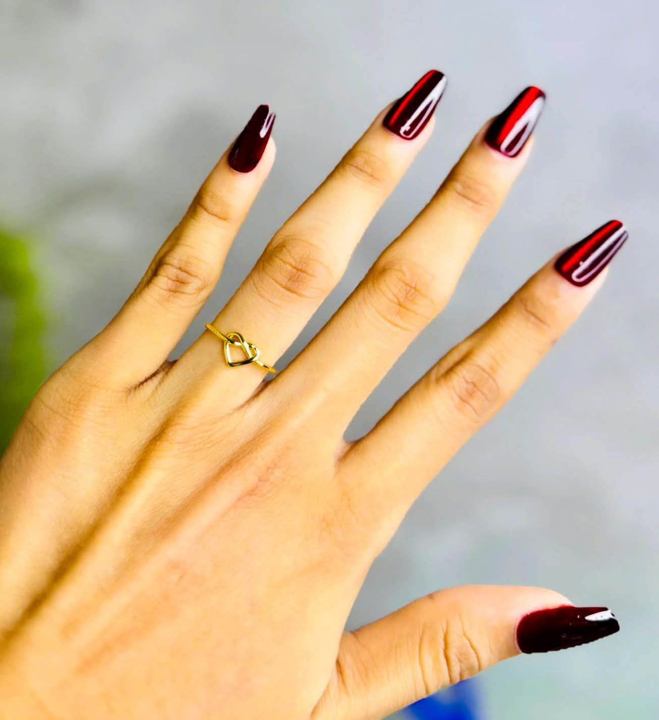 18K Gold Titanium steel ring ri48