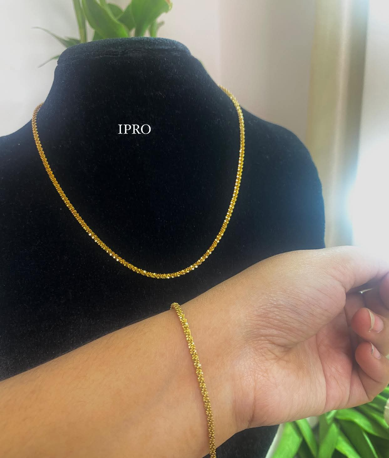 18K gold plated plane necklaceđ¸