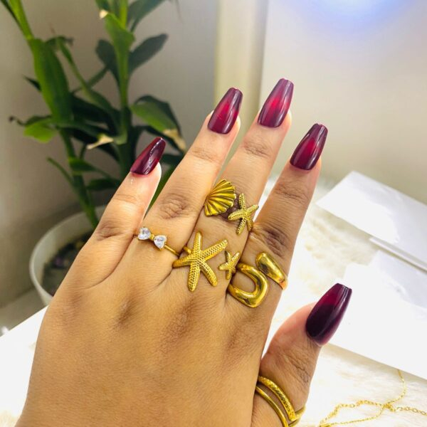 22k Gold Platted High Quality Ring Combo
