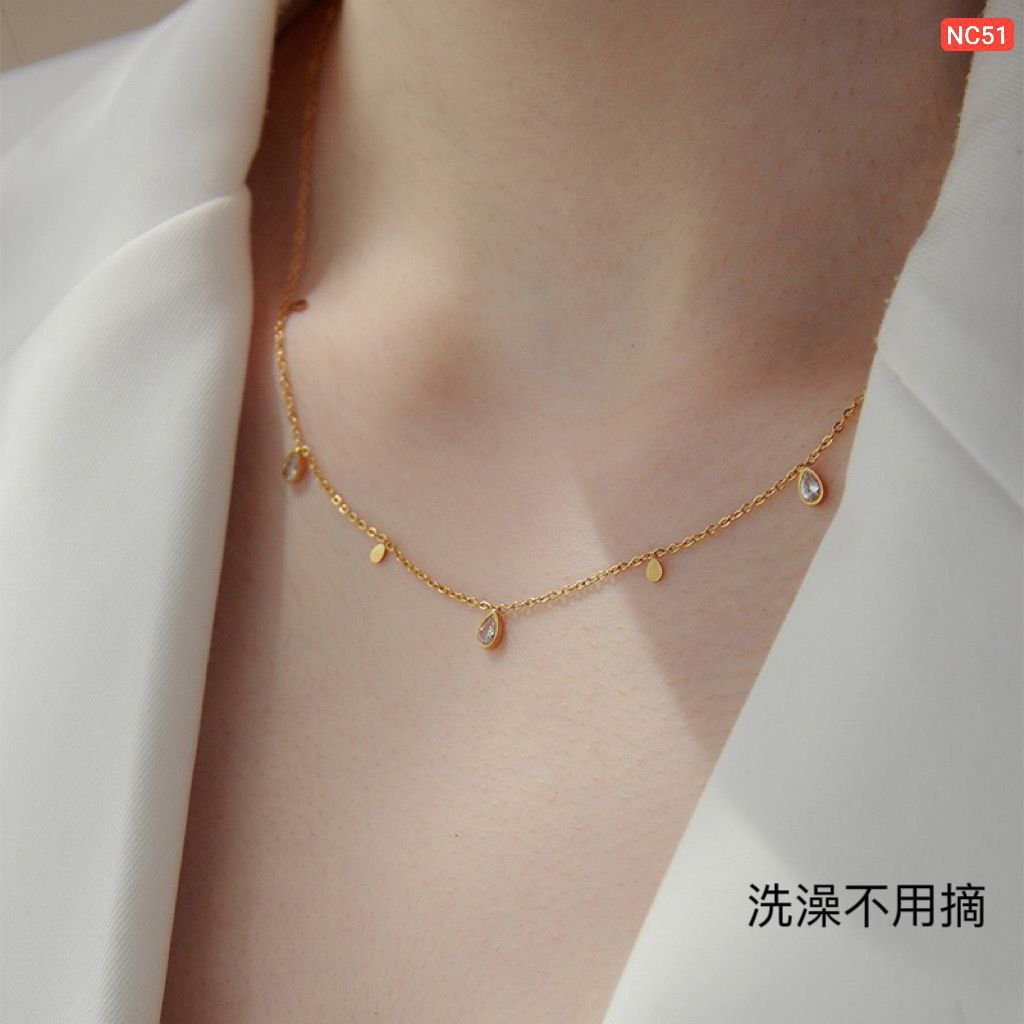 Multi Square Multi Circle Necklace
