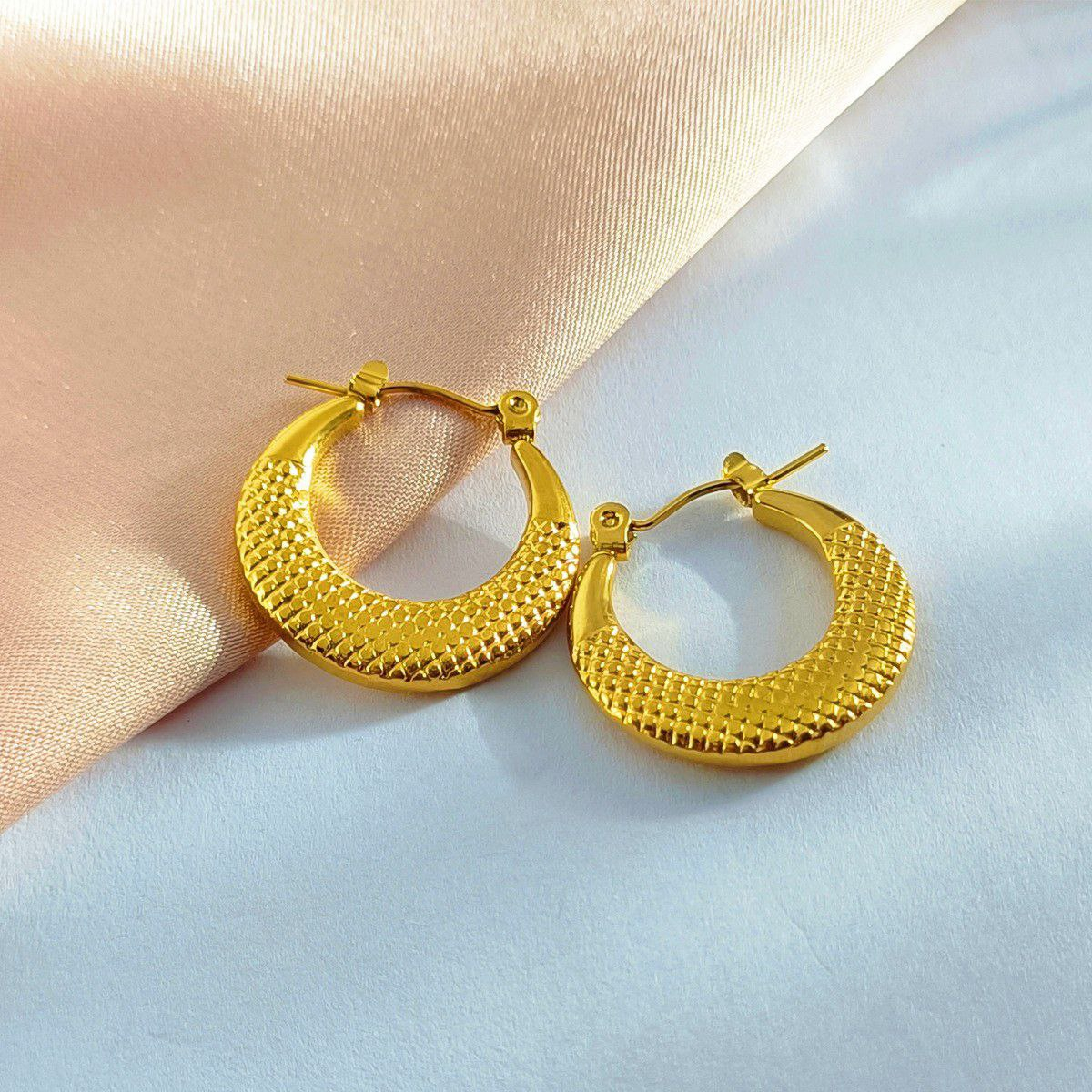 18K gold plated earrings