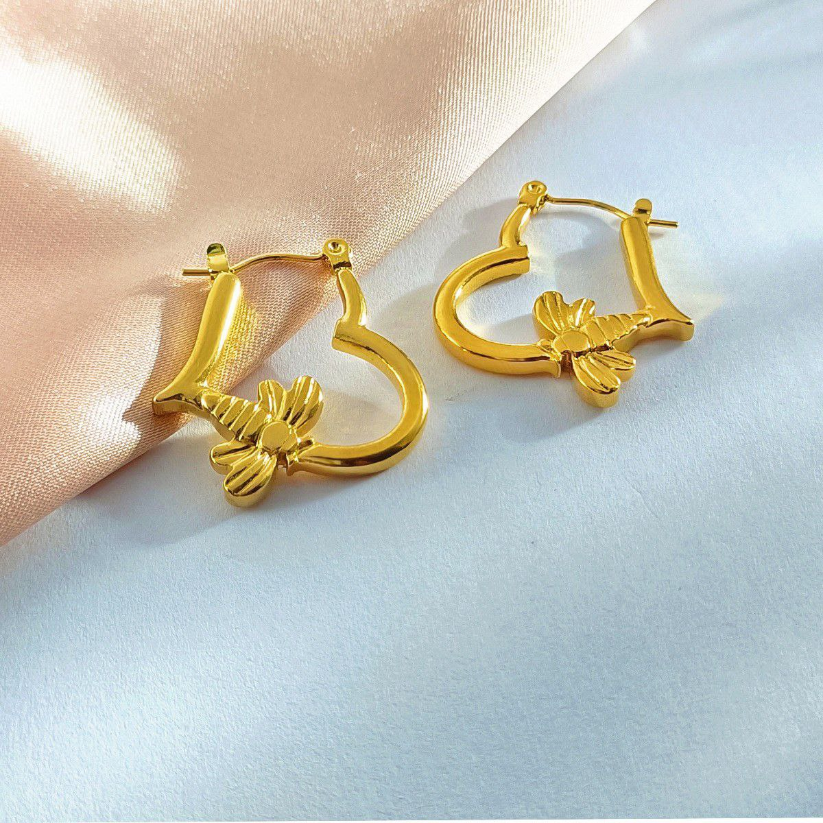 18K gold plated earrings