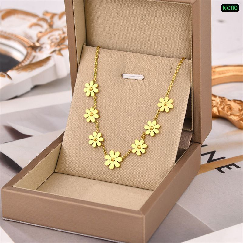 7 Flower Stainless steel Necklace NC80