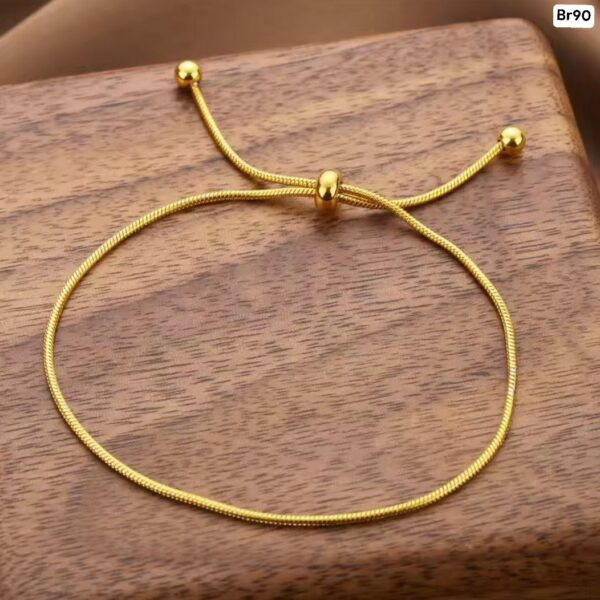 Alternative view of Single Chain Rope Tie Bracelet Br90