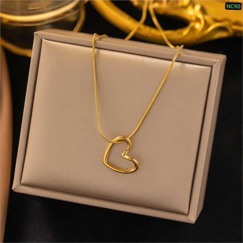 Single Love 22K Gold Polish Necklace Nc90