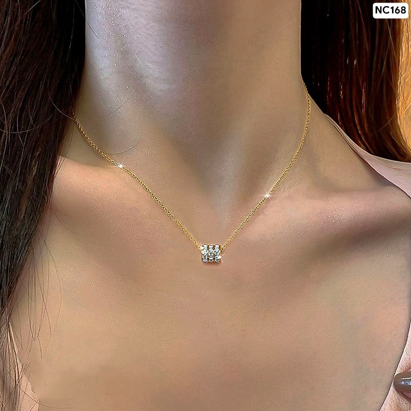 Roller 4 Gold Chip Diamond Necklace NC50C - Image 4