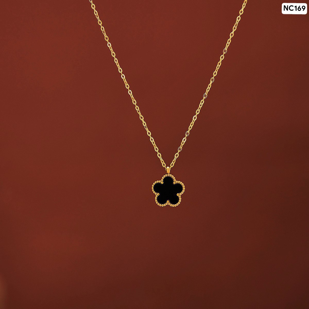 5 web 21K Gold polish necklace NC168 - Image 3