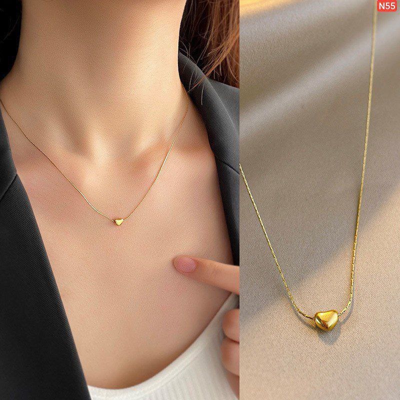22k Solid mini Love Necklace Nc05 - Image 3