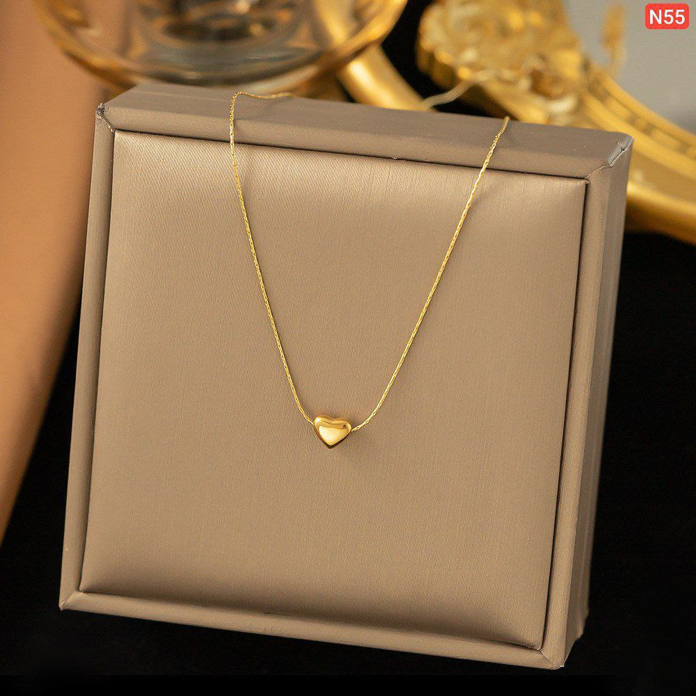 22k Solid mini Love Necklace Nc05 - Image 4