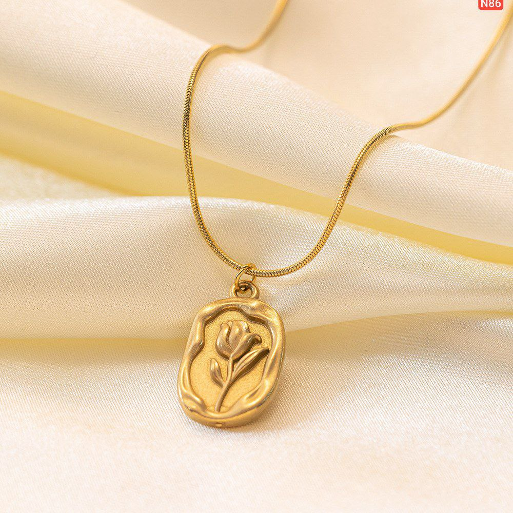 High Grade Tulip Stainless Steel Necklace N86