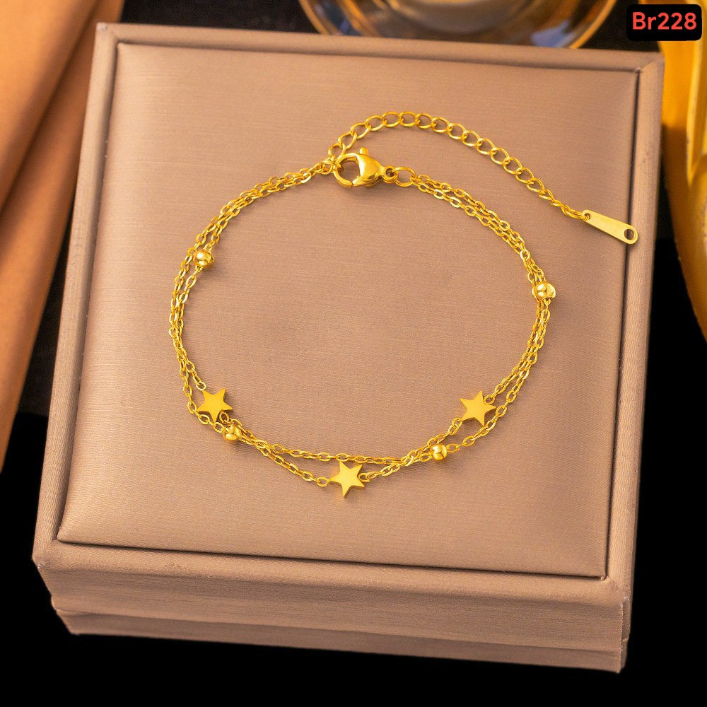 3 star 4 ball double layer bracelet B-01