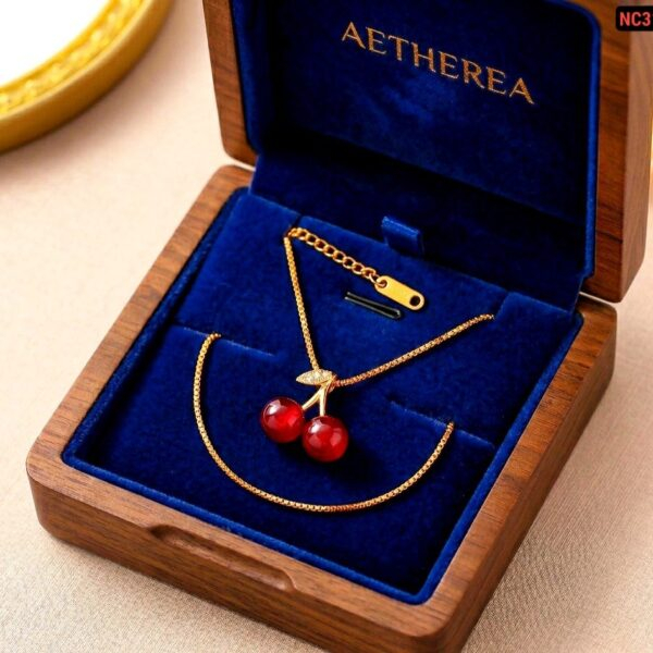 Alternative view of Cherry Gold Necklace NC-21