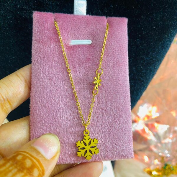 Snowfall 18k gold plated necklace NC181
