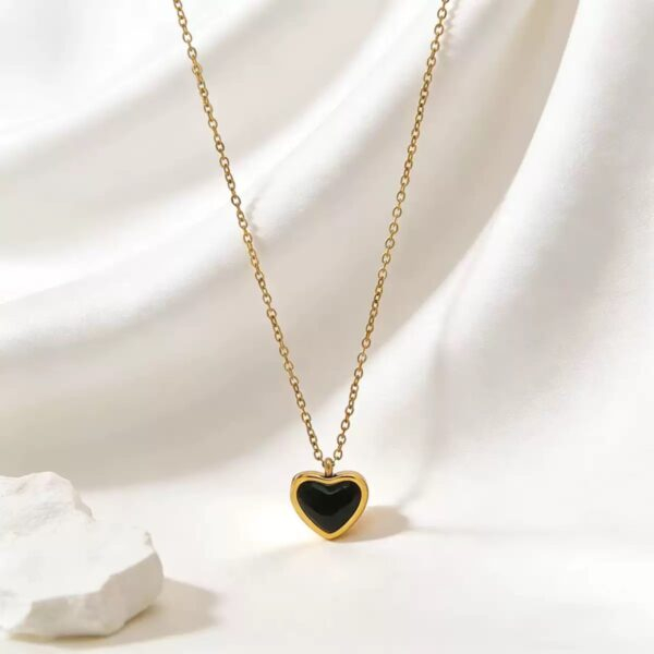 Dark Love Hanging Pendant 22Karet Gold Plated Necklace