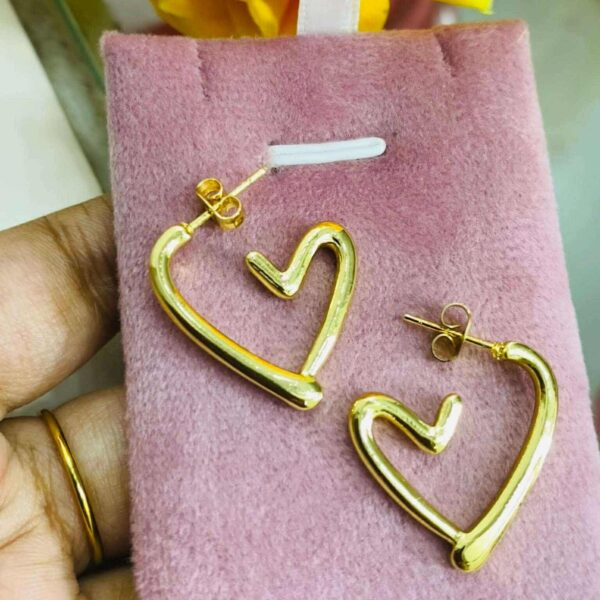 18K gold plated earrings E01