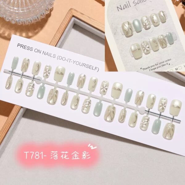 [ 30 Piece ] 100% Waterproof 3D Artwork Artificial Nails ( it's not print ) It's original 3D Work -FKN10 - Image 3