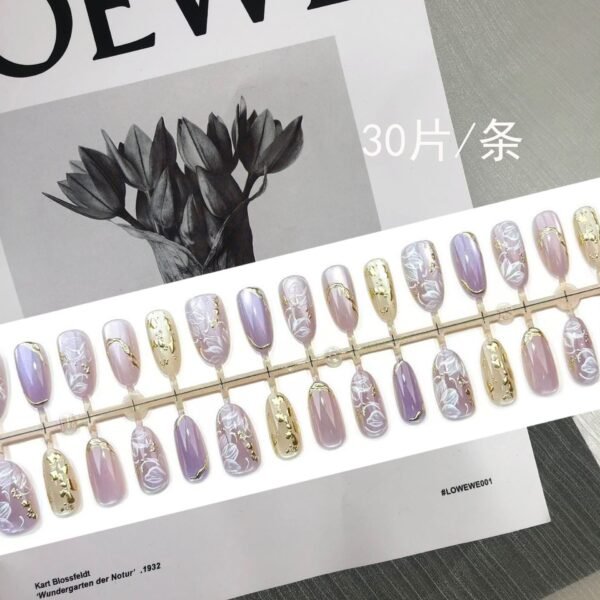 [ 30 Piece ] 100% Waterproof 3D Artwork Artificial Nails ( it's not print ) It's original 3D Work -FKN11