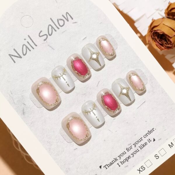 [ 30 Piece ] 100% Waterproof 3D Artwork Artificial Nails ( it's not print ) It's original 3D Work -FKN16 - Image 3