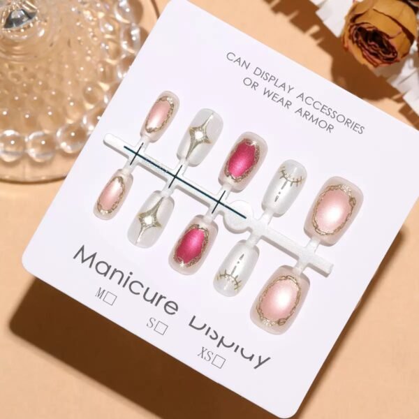 [ 30 Piece ] 100% Waterproof 3D Artwork Artificial Nails ( it's not print ) It's original 3D Work -FKN16