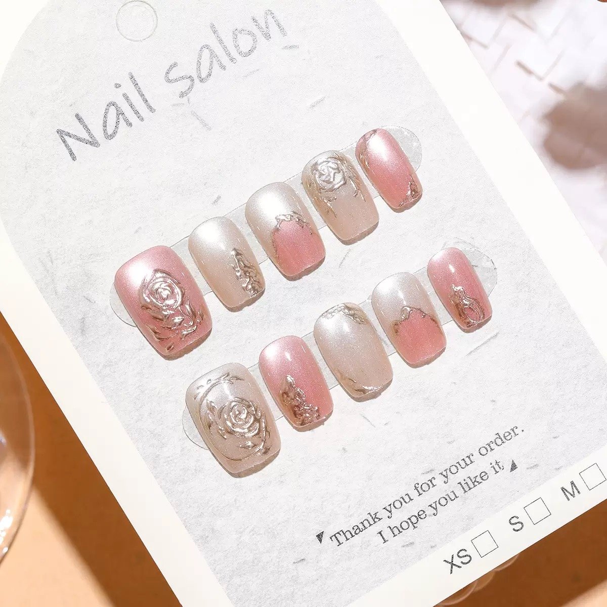[ 30 Piece ] 100% Waterproof 3D Artwork Artificial Nails ( it's not print ) It's original 3D Work -FKN05