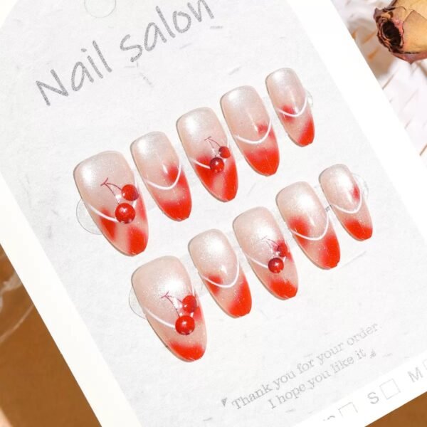 [ 30 Piece ] 100% Waterproof 3D Artwork Artificial Nails ( it's not print ) It's original 3D Work -FKN17