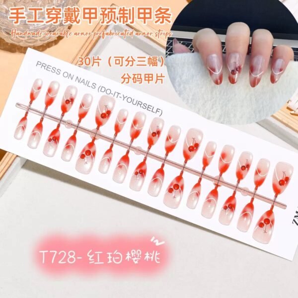 Alternative view of [ 30 Piece ] 100% Waterproof 3D Artwork Artificial Nails ( it's not print ) It's original 3D Work -FKN17