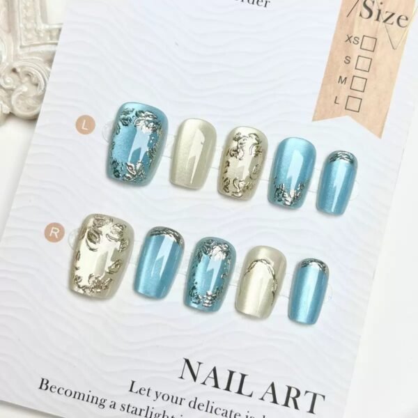 [ 30 Piece ] 100% Waterproof 3D Artwork Artificial Nails ( it's not print ) It's original 3D Work -FKN18