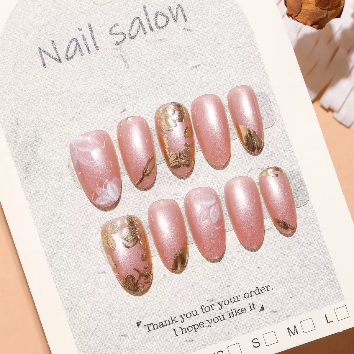 [ 30 Piece ] 100% Waterproof 3D Artwork Artificial Nails ( it's not print ) It's original 3D Work -FKN06