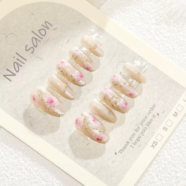 [ 30 Piece ] 100% Waterproof 3D Artwork Artificial Nails ( it's not print ) It's original 3D Work -FKN07
