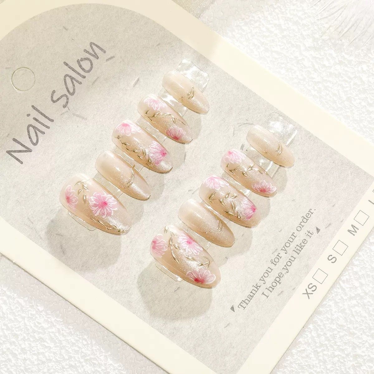 [ 30 Piece ] 100% Waterproof 3D Artwork Artificial Nails ( it's not print ) It's original 3D Work -FKN07