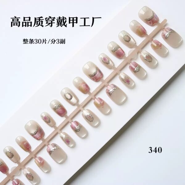 [ 30 Piece ] 100% Waterproof 3D Artwork Artificial Nails ( it's not print ) It's original 3D Work -FKN08