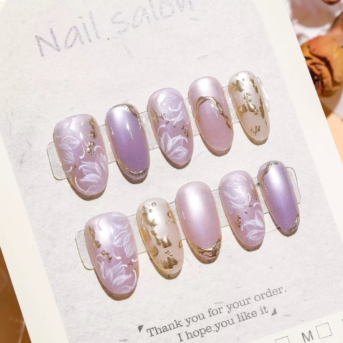 [ 30 Piece ] 100% Waterproof 3D Artwork Artificial Nails ( it's not print ) It's original 3D Work -FKN02