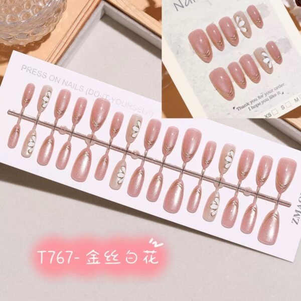 [ 30 Piece ] 100% Waterproof 3D Artwork Artificial Nails ( it's not print ) It's original 3D Work  -FKN03 - Image 3